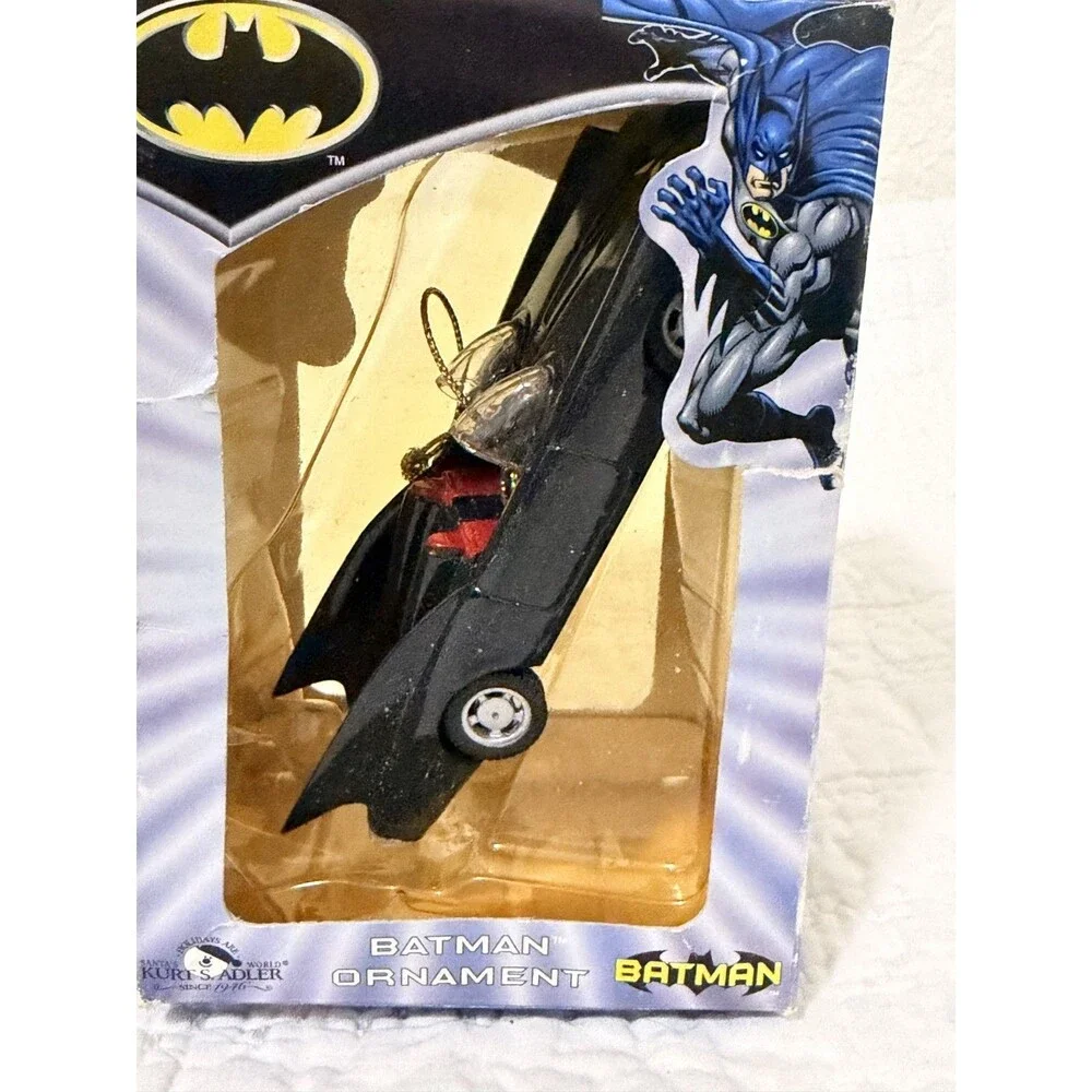 Vintage Kurt S. Adler Holiday Batman Dc Comics Batmobile Ornament